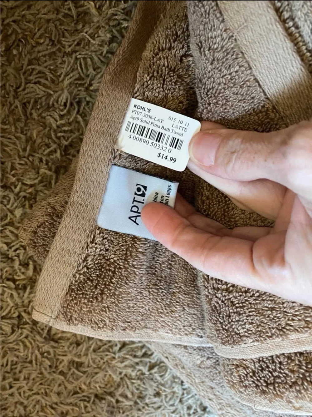 Apt. 9 Plush Bath Towels in Latte/2